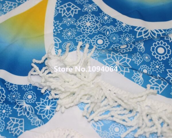 Lotus-Shaped Mandala Beach Towel - Image 7
