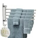 Rotating Towel Rail with Hooks