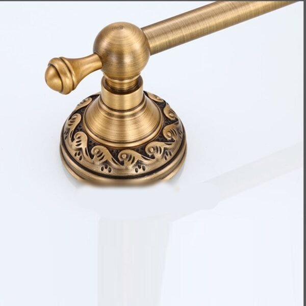 Antique Brushed Brass Towel Holder - Image 3