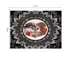 Square microfiber printed beach towel taro beach towel
