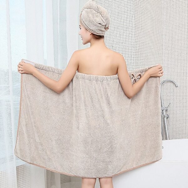 Women's Bath Towels and Hair Towel Set - Image 2