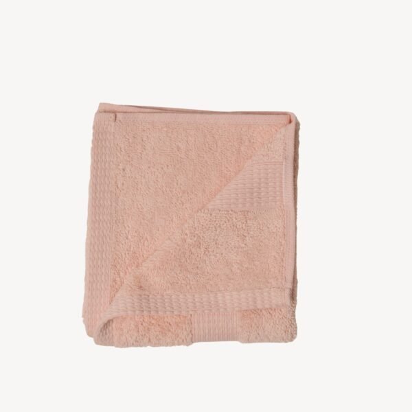 Salmon Pink Dash Striped Hand Towel - Image 3