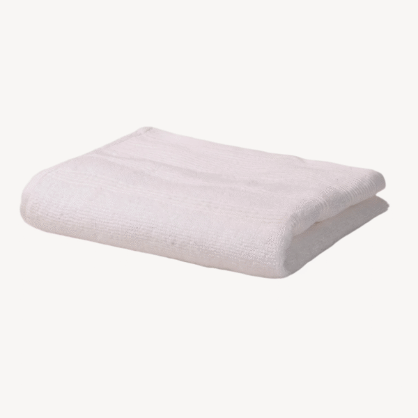 White Crinkled Border Hand Towel - Image 2