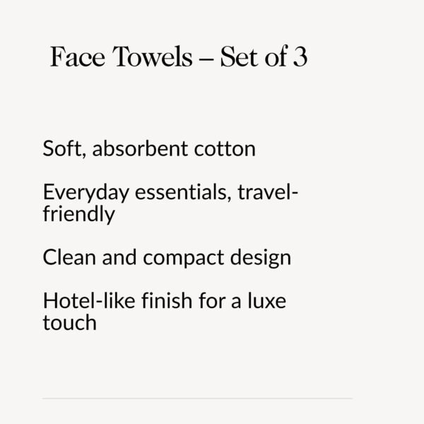 Light Grey Diamond Face Towel - Set of 3 - Image 2